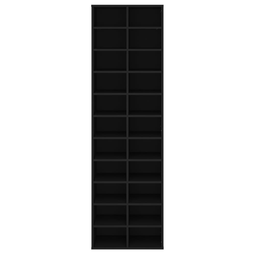 VidaXL Schoenenkast 54x34x183 cm bewerkt hout zwart
