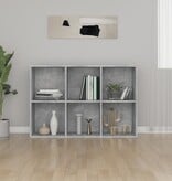 VidaXL Boekenkast/dressoir 66x30x98 cm bewerkt hout betongrijs