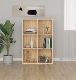 VidaXL Boekenkast/dressoir 66x30x98 cm bewerkt hout sonoma eikenkleur