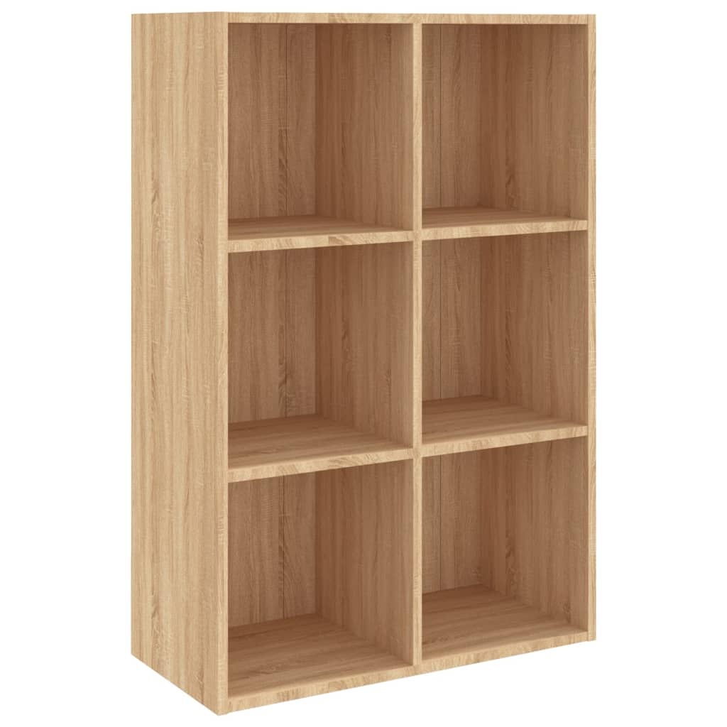 VidaXL Boekenkast/dressoir 66x30x98 cm bewerkt hout sonoma eikenkleur