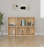 VidaXL Boekenkast/dressoir 66x30x98 cm bewerkt hout sonoma eikenkleur