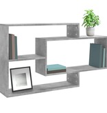 VidaXL Wandschappen 104x20x58,5 cm bewerkt hout betongrijs