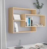 VidaXL Wandschappen 104x20x58,5 cm bewerkt hout sonoma eikenkleurig