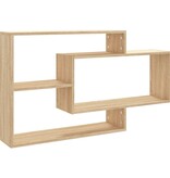 VidaXL Wandschappen 104x20x58,5 cm bewerkt hout sonoma eikenkleurig