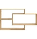 VidaXL Wandschappen 104x20x58,5 cm bewerkt hout sonoma eikenkleurig