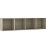 VidaXL Boekenkast/tv-meubel 143x30x36 cm sonoma eikenkleurig
