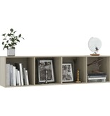 VidaXL Boekenkast/tv-meubel 143x30x36 cm sonoma eikenkleurig