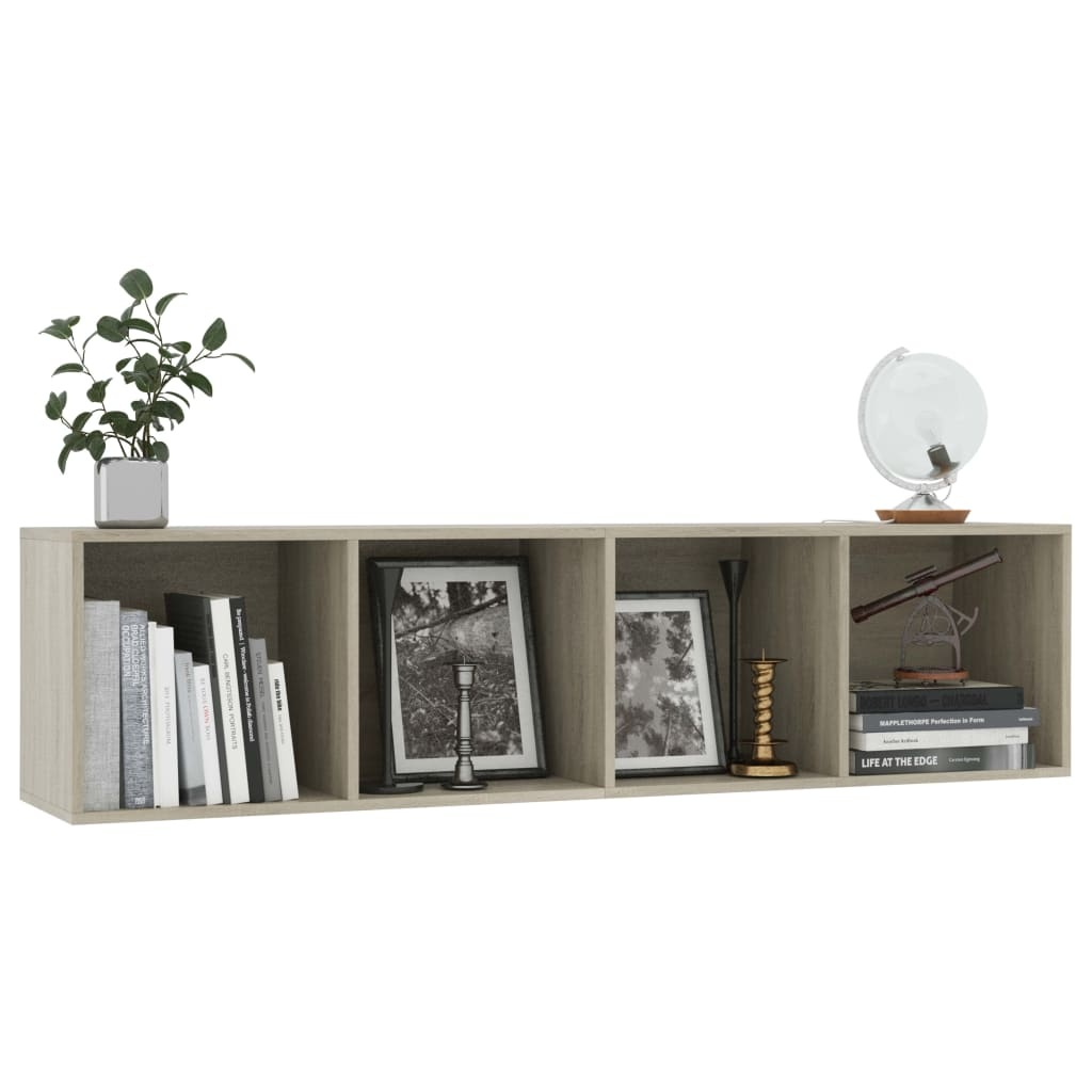 VidaXL Boekenkast/tv-meubel 143x30x36 cm sonoma eikenkleurig