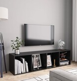 VidaXL Boekenkast/tv-meubel 143x30x36 cm zwart