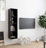 VidaXL Boekenkast/tv-meubel 143x30x36 cm zwart