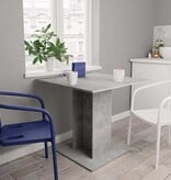 VidaXL Eettafel 80x80x75 cm bewerkt hout betongrijs