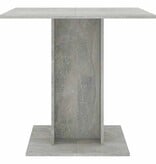 VidaXL Eettafel 80x80x75 cm bewerkt hout betongrijs