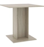 VidaXL Eettafel 80x80x75 cm spaanplaat sonoma eikenkleurig