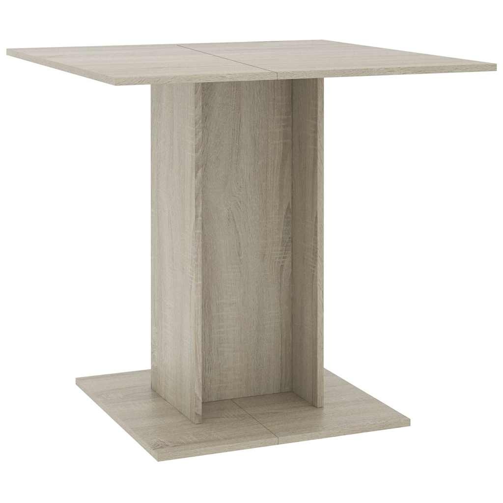 VidaXL Eettafel 80x80x75 cm spaanplaat sonoma eikenkleurig