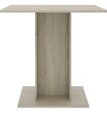 VidaXL Eettafel 80x80x75 cm spaanplaat sonoma eikenkleurig