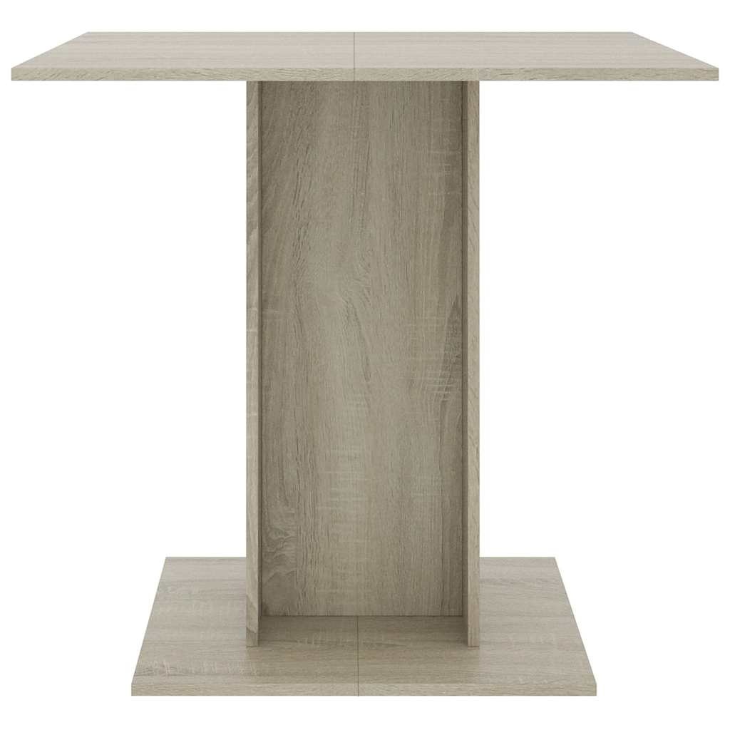 VidaXL Eettafel 80x80x75 cm spaanplaat sonoma eikenkleurig