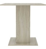 VidaXL Eettafel 80x80x75 cm spaanplaat sonoma eikenkleurig