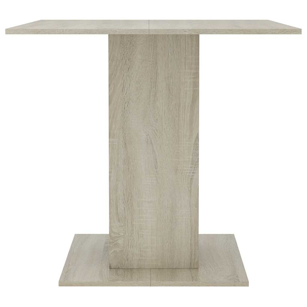 VidaXL Eettafel 80x80x75 cm spaanplaat sonoma eikenkleurig