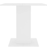 VidaXL Eettafel 80x80x75 cm bewerkt hout wit