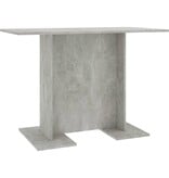 VidaXL Eettafel 110x60x75 cm bewerkt hout betongrijs