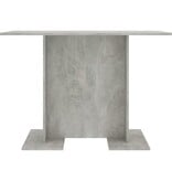 VidaXL Eettafel 110x60x75 cm bewerkt hout betongrijs