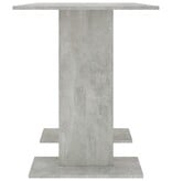 VidaXL Eettafel 110x60x75 cm bewerkt hout betongrijs