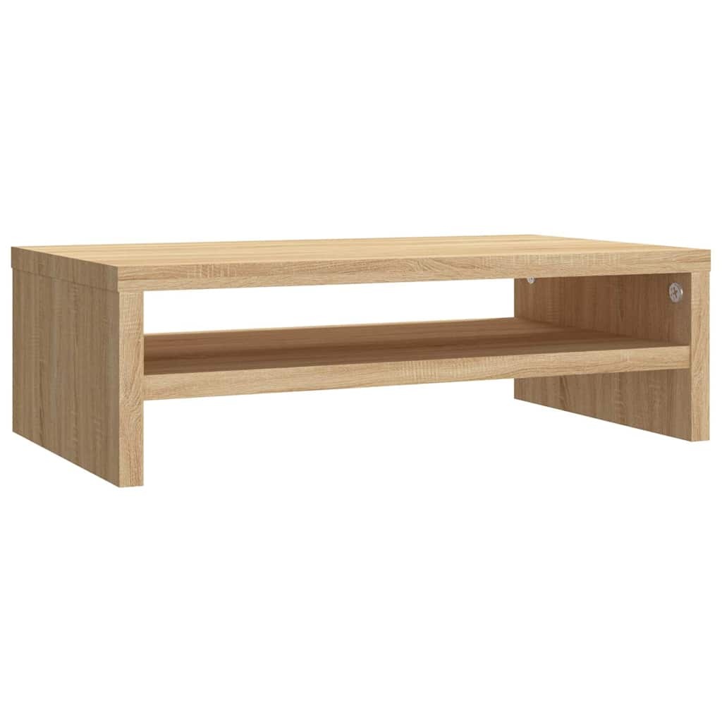 VidaXL Monitorstandaard 42x24x13 cm bewerkt hout sonoma eikenkleurig