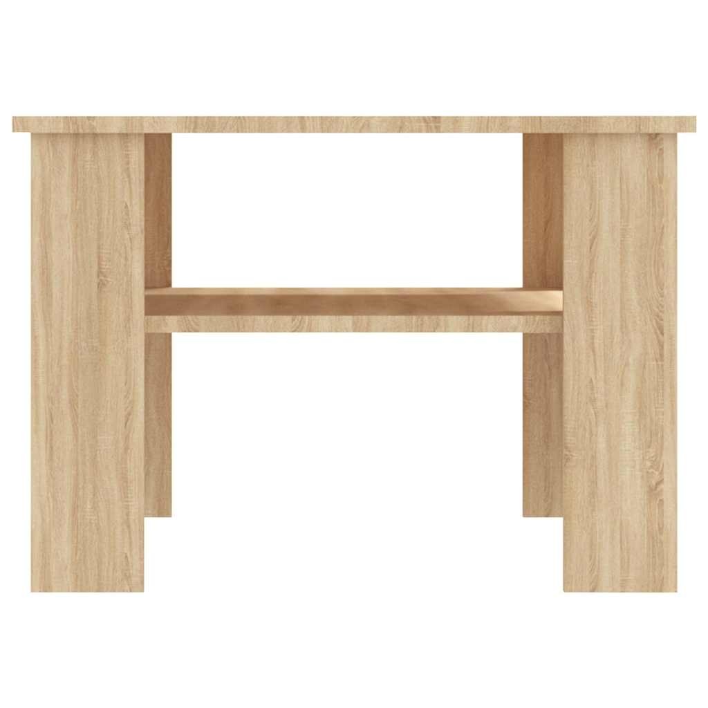 VidaXL Salontafel 60x60x42 cm bewerkt hout sonoma eikenkleurig