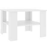 VidaXL Salontafel 60x60x42 cm bewerkt hout wit