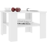 VidaXL Salontafel 60x60x42 cm bewerkt hout wit