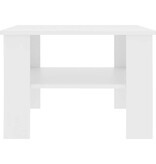 VidaXL Salontafel 60x60x42 cm bewerkt hout wit
