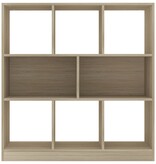 VidaXL Boekenkast 97,5x29,5x100 cm bewerkt hout sonoma eikenkleurig