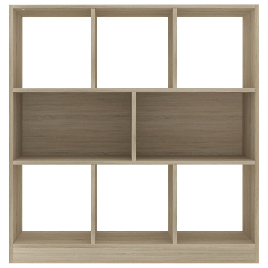 VidaXL Boekenkast 97,5x29,5x100 cm bewerkt hout sonoma eikenkleurig