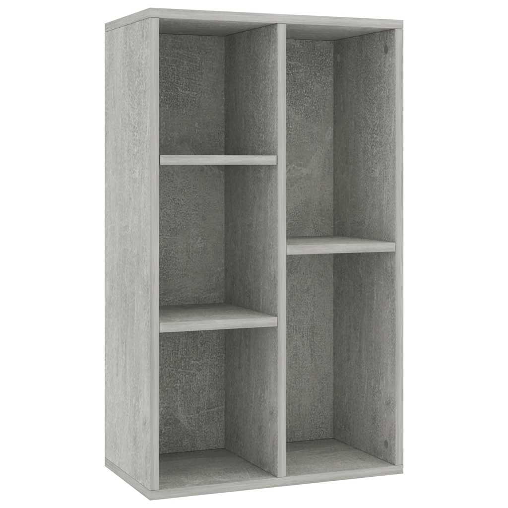 VidaXL Boekenkast/dressoir 50x25x80 cm bewerkt hout betongrijs