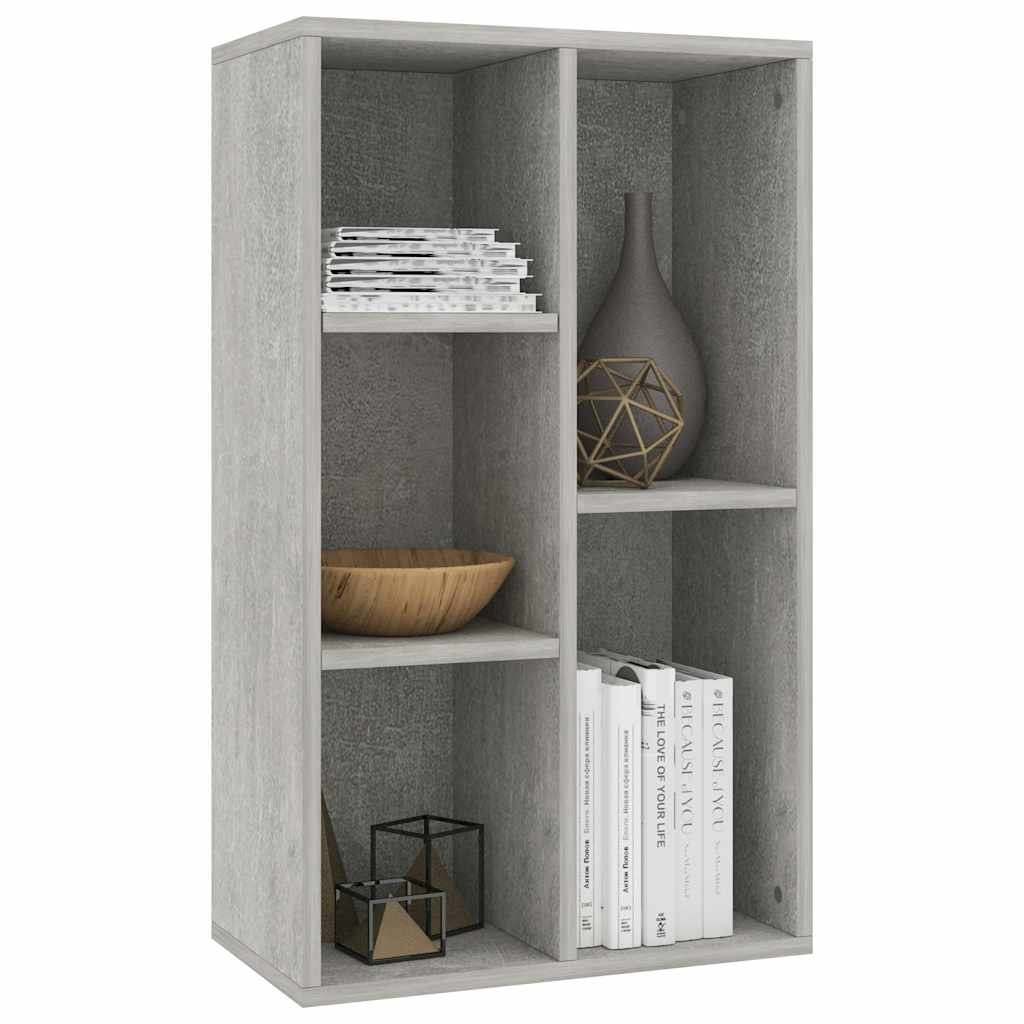 VidaXL Boekenkast/dressoir 50x25x80 cm bewerkt hout betongrijs