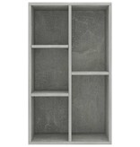VidaXL Boekenkast/dressoir 50x25x80 cm bewerkt hout betongrijs