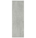 VidaXL Boekenkast/dressoir 50x25x80 cm bewerkt hout betongrijs