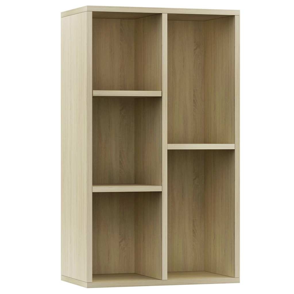VidaXL Boekenkast/dressoir 50x25x80 cm bewerkt hout sonoma eikenkleur