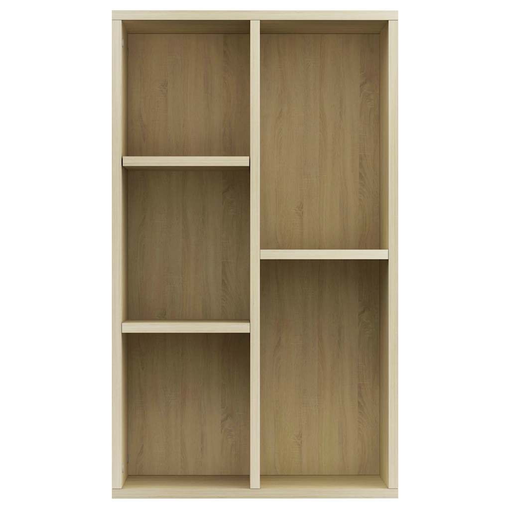 VidaXL Boekenkast/dressoir 50x25x80 cm bewerkt hout sonoma eikenkleur