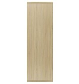 VidaXL Boekenkast/dressoir 50x25x80 cm bewerkt hout sonoma eikenkleur