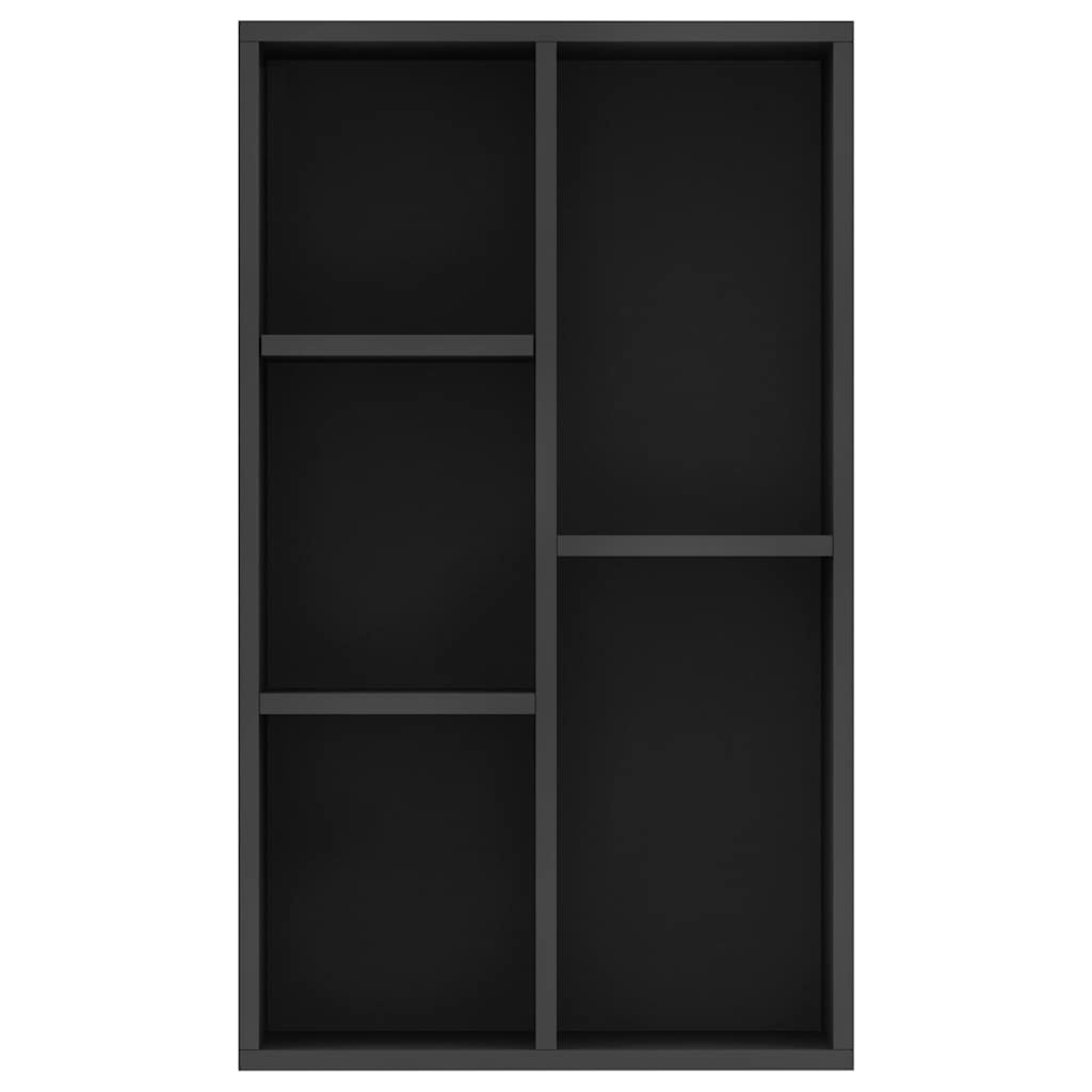 VidaXL Boekenkast/dressoir 50x25x80 cm bewerkt hout zwart