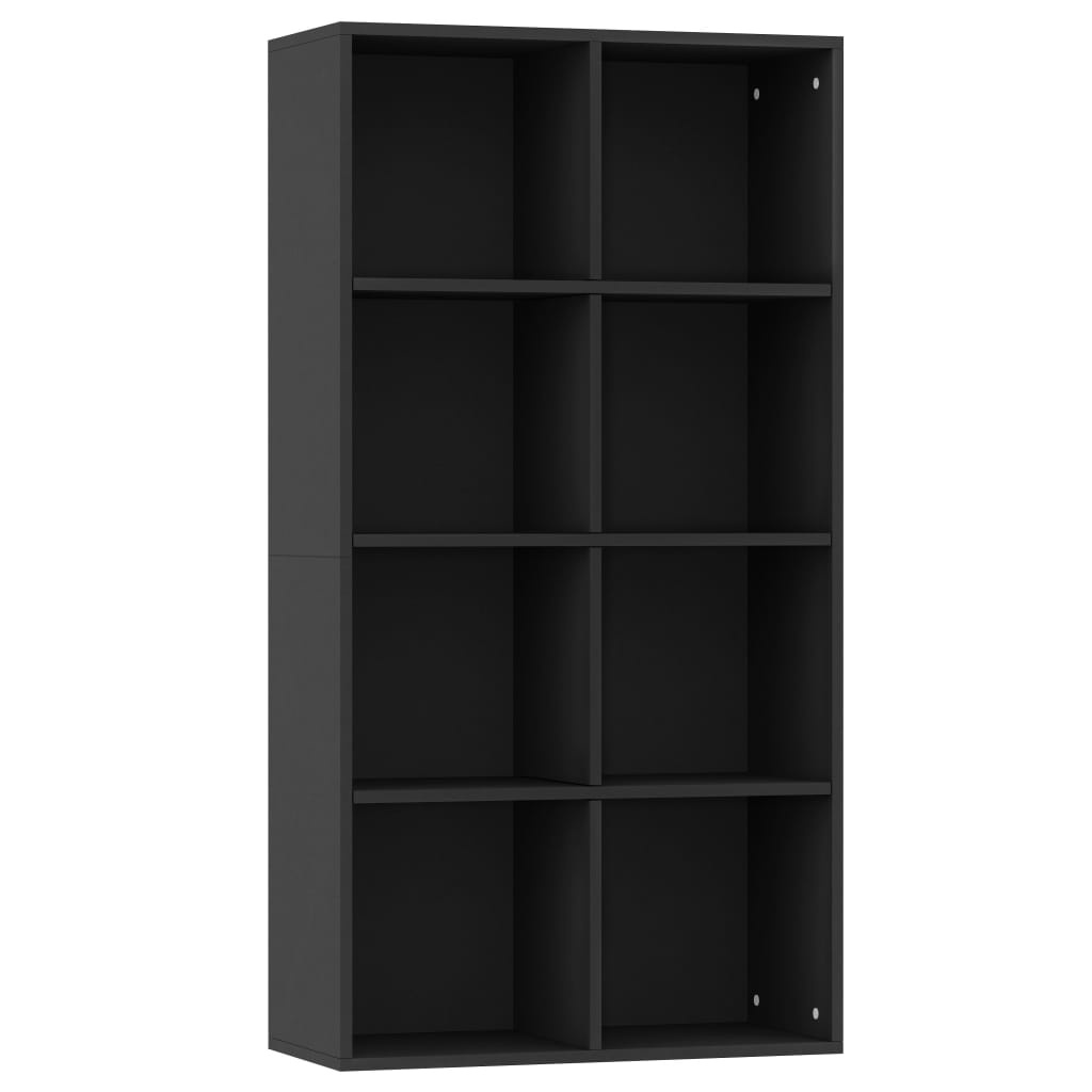 VidaXL Boekenkast/dressoir 66x30x130 cm bewerkt hout zwart