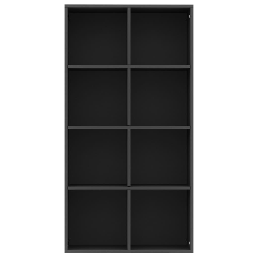 VidaXL Boekenkast/dressoir 66x30x130 cm bewerkt hout zwart