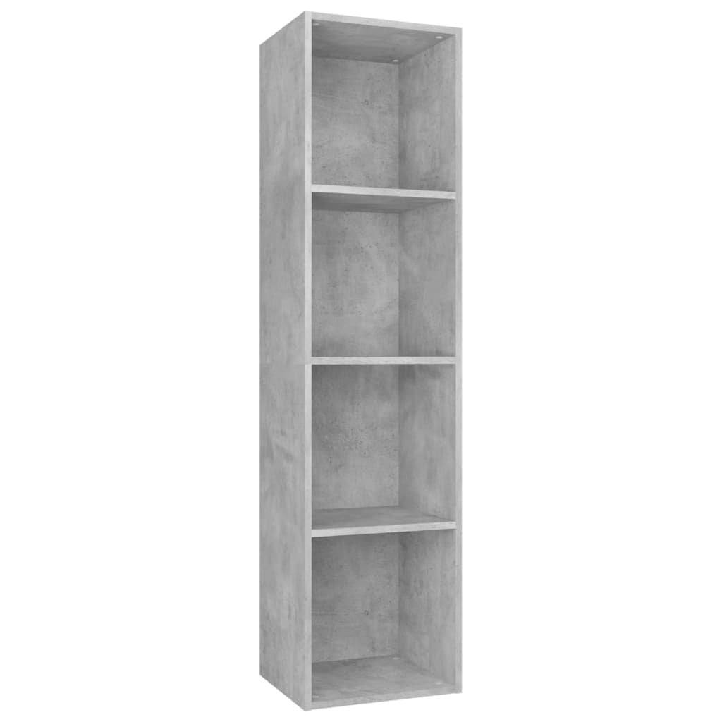 VidaXL Boekenkast/tv-meubel 36x30x143 cm bewerkt hout betongrijs