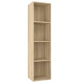 VidaXL Boekenkast/tv-meubel 36x30x143cm bewerkt hout sonoma eikenkleur