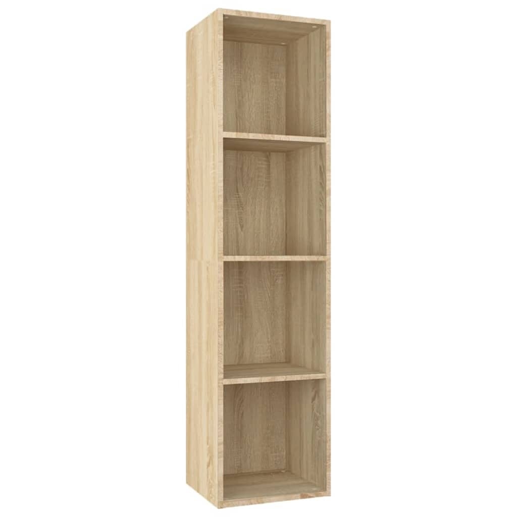 VidaXL Boekenkast/tv-meubel 36x30x143cm bewerkt hout sonoma eikenkleur