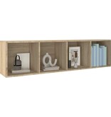 VidaXL Boekenkast/tv-meubel 36x30x143cm bewerkt hout sonoma eikenkleur