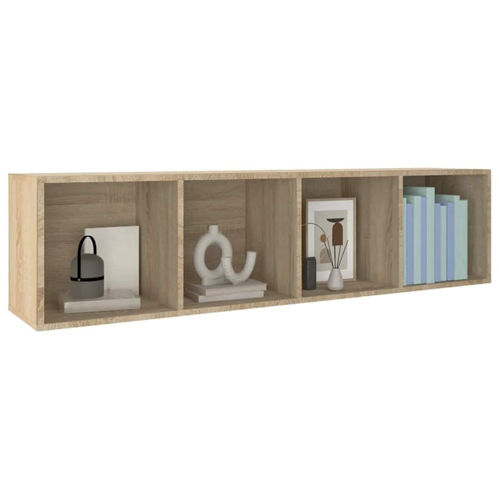 VidaXL Boekenkast/tv-meubel 36x30x143cm bewerkt hout sonoma eikenkleur