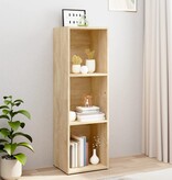 VidaXL Boekenkast/tv-meubel 36x30x114cm bewerkt hout sonoma eikenkleur