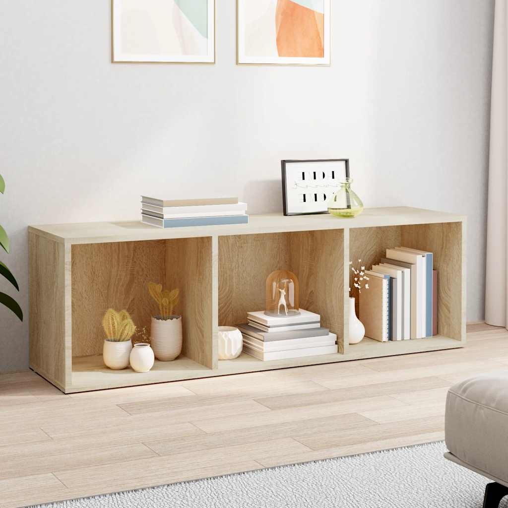 VidaXL Boekenkast/tv-meubel 36x30x114cm bewerkt hout sonoma eikenkleur